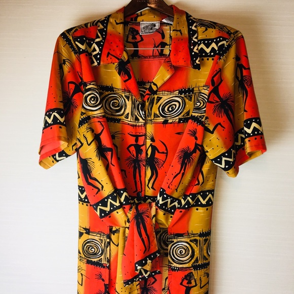 nubian queen Tops - Vintage Africa theme tribal plus size tunic top 18